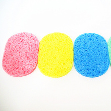 Soft feeling and  ellipse shape bath sponge for taking a shower